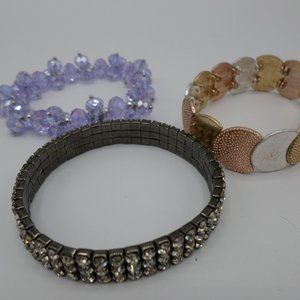 Lot of 3 Stretchy Bracelets